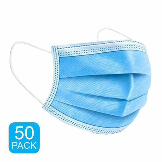 Disposable 3-Ply Safety Face Masks- Anti-Spitting & Dust-Proof