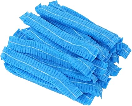 Disposable Bouffant Caps - Non-Woven Polypropylene - Pack of 100