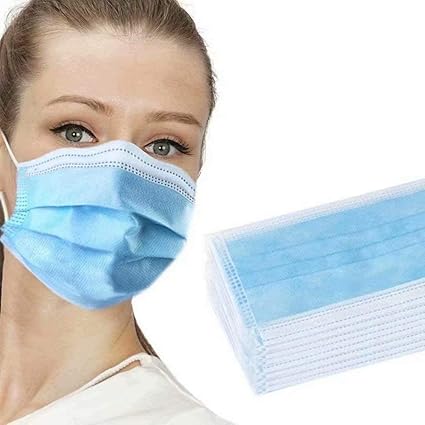 Disposable 3-Ply Safety Face Masks- Anti-Spitting & Dust-Proof