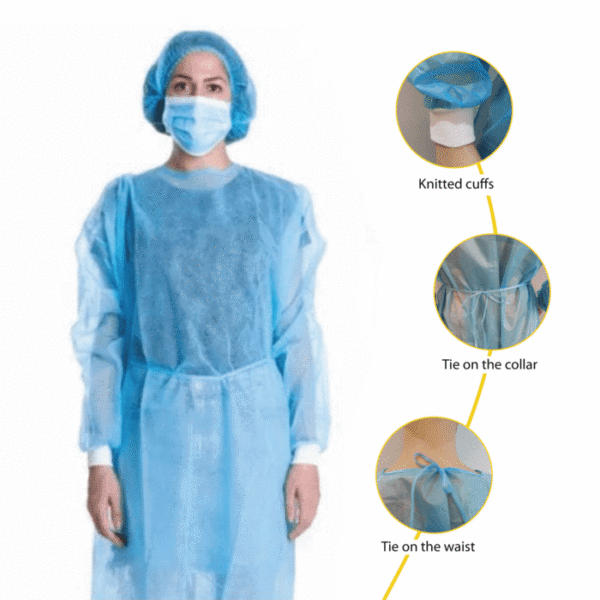 Disposable Isolation Gowns - Level 2 - Pack of 10