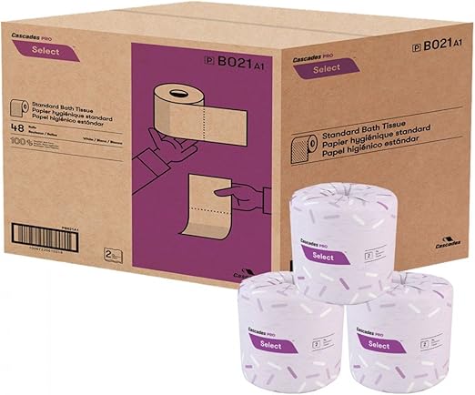 Standard Bath Tissue - 2 Ply, 420 Sheets (Box of 48 Rolls)